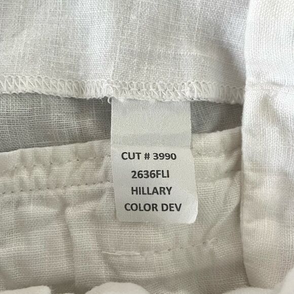 L'AGENCE Hillary Paperbag White Shorts - Size: 25 - Picture 4 of 9